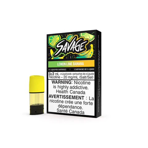 STLTH Savage Lemon Lime Banana 3/Pack