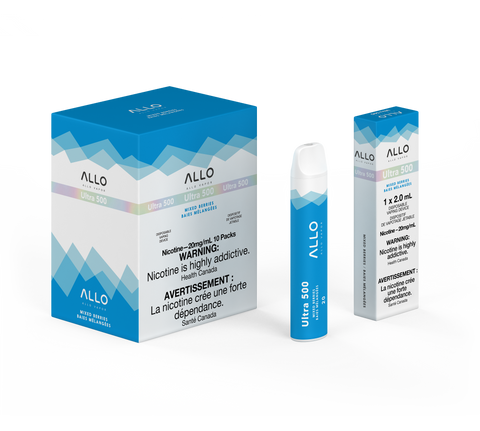 Allo 500 Mixed Berries disposable vape, 500 puffs, 2mL 20mg