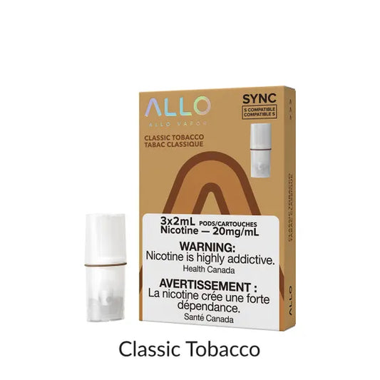 Allo Sync  Pod Pack  Classic Tobacco 3/Pack