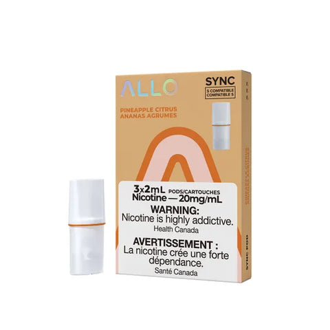 Allo Sync Pod Pack Pineapple Citrus, 3x2mL 20mg pods