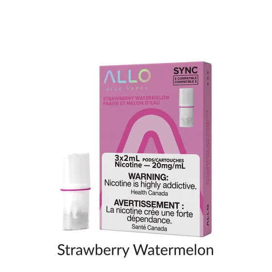 Allo Sync  Pod Pack
Strawberry Watermelon 3/PK