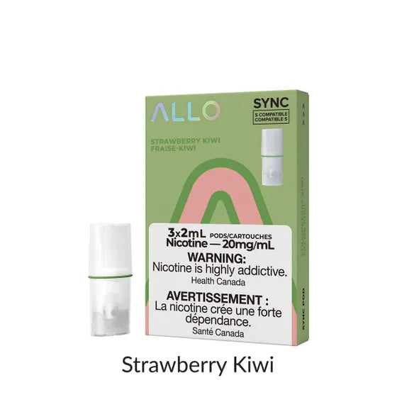 Allo Sync  Pod Pack
Strawberry Kiwi 3/PK