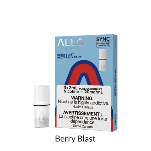 Allo Sync Pod Pack Berry Blast, 3x2mL 20mg pods