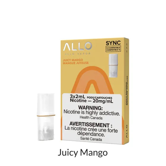 Allo Sync  Pod Pack  Juicy Mango 3/Pack