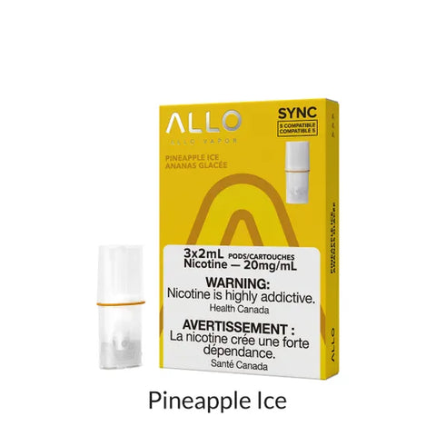 Allo Sync Pod Pack Pineapple Ice, 3x2mL 20mg pods