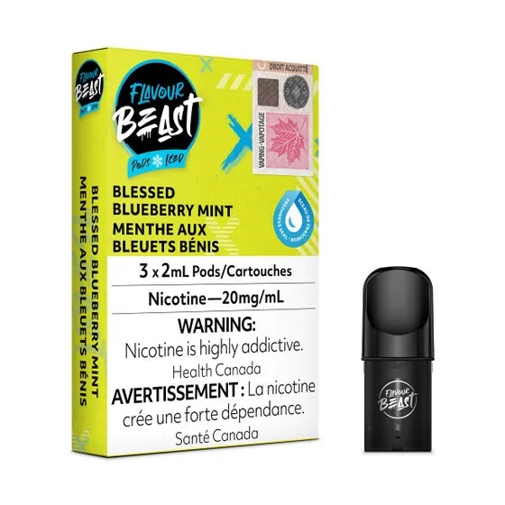 Flavour Beast Pod Pack  Blessed Blueberry Mint 3/Pack