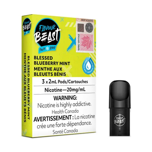 Flavour Beast Pod Pack  Blessed Blueberry Mint 3/Pack