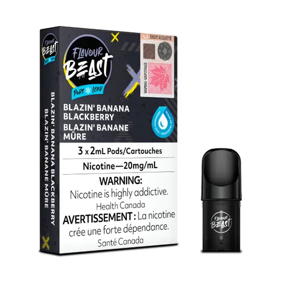 Flavour Beast Pod Pack
Blazin' Banana Blackberry Iced (3/PK)