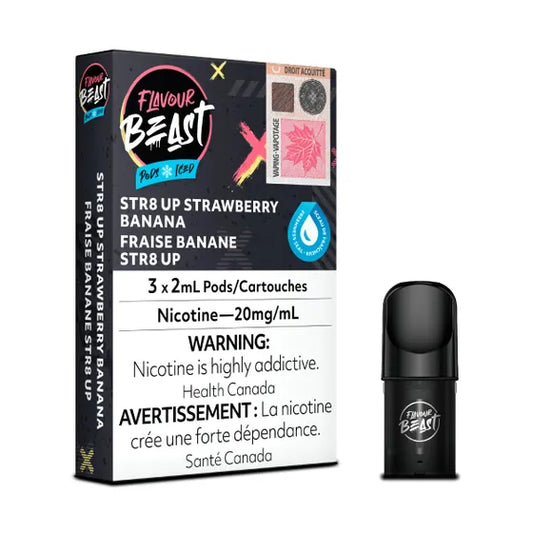Flavour Beast Pod Pack
STR8 Up Strawberry Banana Iced (3/PK)