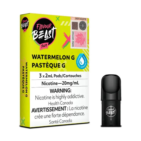 Flavour Beast Pod Pack Watermelon G, 3x2mL 20mg pods