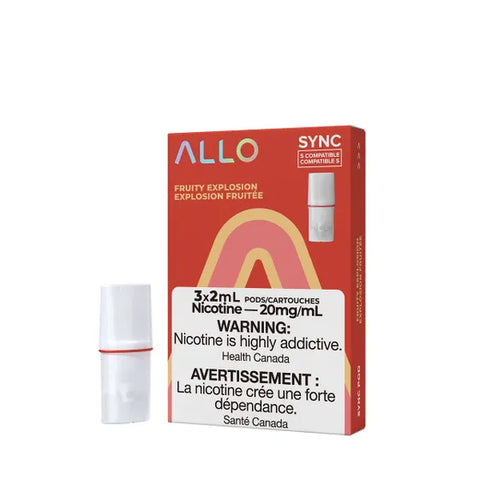 Allo Sync Pod Pack Fruity Explosion, 3x2mL 20mg pods