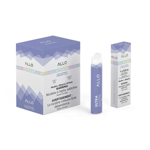 Allo 500 Blue Raspberry disposable vape, 500 puffs, 2mL 20mg
