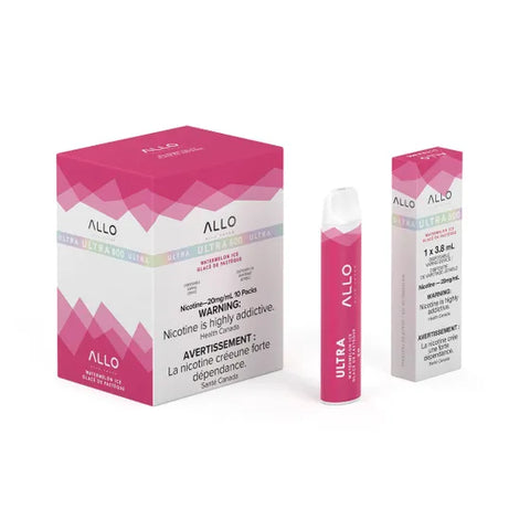Allo 500 Watermelon Ice disposable vape, 500 puffs, 2mL 20mg